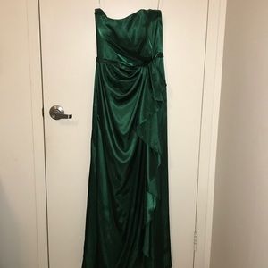 2/$10 Bari Jay green strapless dress
